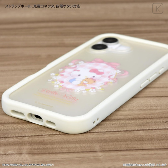 Japan Sanrio IIIIfit Plump Frame iPhone Case - Hello Kitty / iPhone16 Pro - 3