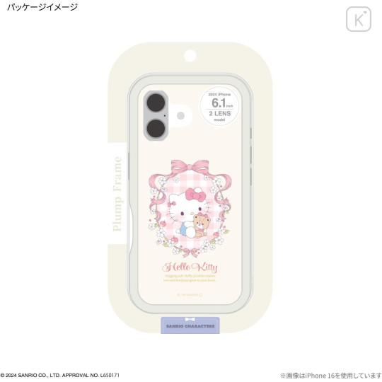 Japan Sanrio IIIIfit Plump Frame iPhone Case - Hello Kitty / iPhone16 Pro - 6