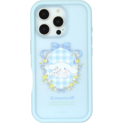 Japan Sanrio Plump Frame iPhone 16 Pro Case - Cinnamoroll