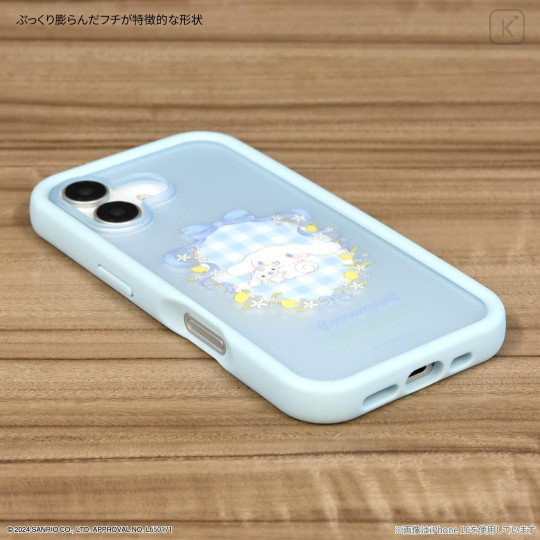 Japan Sanrio IIIIfit Plump Frame iPhone Case - Cinnamoroll / iPhone16 Pro - 3