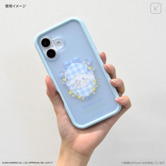 Japan Sanrio Plump Frame iPhone 16 Pro Case - Cinnamoroll - 5