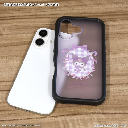 Japan Sanrio Plump Frame iPhone 16 Pro Case - Kuromi - 2