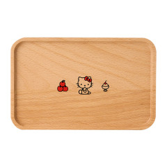 Japan Sanrio Wooden Tray - Hello Kitty