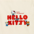 Japan Sanrio Frill Tote Bag - Hello Kitty / Ivory - 2