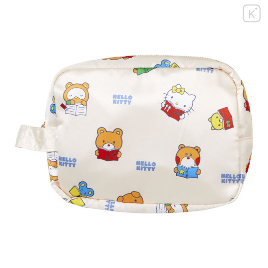 Japan Sanrio Travel Pouch - Hello Kitty / Ivory - 3