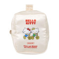 Japan Sanrio Travel Pouch - Hello Kitty / Ivory - 4