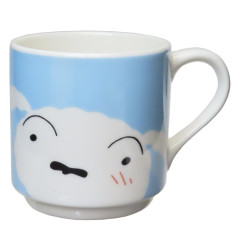 Japan Crayon Shin-chan Stacking Mug - Shiro / Face