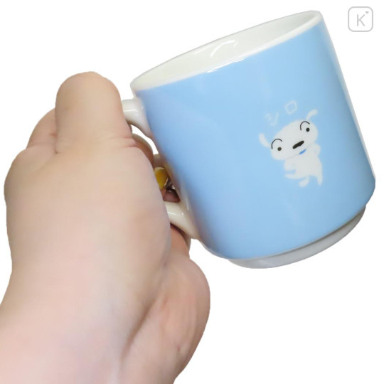 Japan Crayon Shin-chan Stacking Mug - Shiro / Face - 2