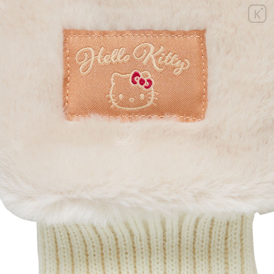 Japan Sanrio Original Fake Fur Mittens - Hello Kitty - 3