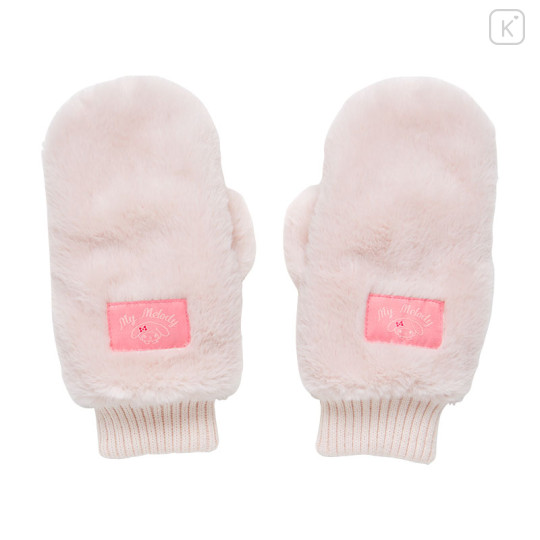 Japan Sanrio Original Fake Fur Mittens - My Melody - 1