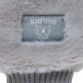 Japan Sanrio Original Fake Fur Mittens - Kuromi - 3