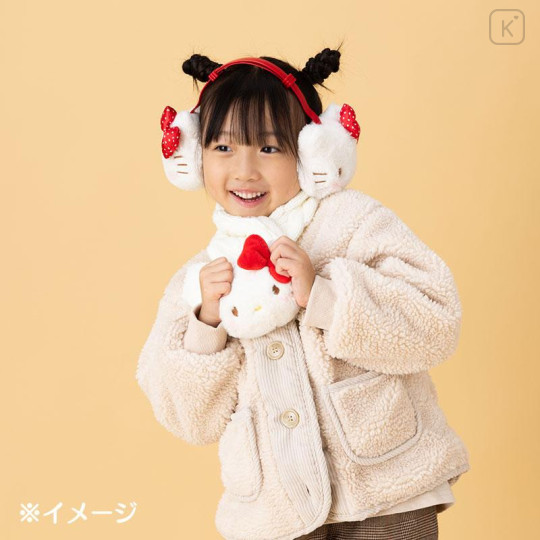 Japan Sanrio Original Kids Knit Scarf - Hello Kitty / 2024 - 4