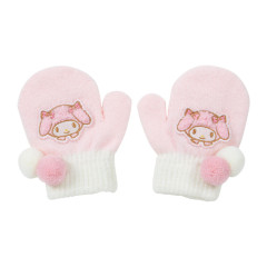 Japan Sanrio Original Kids Nobinobi Mittens - My Melody