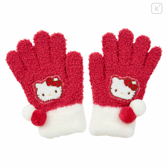 Japan Sanrio Original Kids Nobinobi Gloves - Hello Kitty - 1