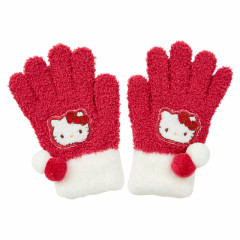 Japan Sanrio Original Kids Nobinobi Gloves - Hello Kitty