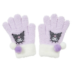 Japan Sanrio Original Kids Nobinobi Gloves - Kuromi