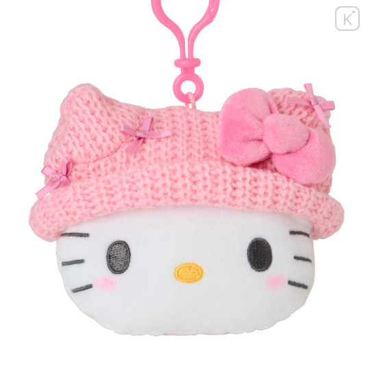 Japan Sanrio Original Face Shaped Mini Pouch - Hello Kitty - 2