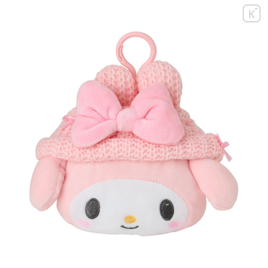 Japan Sanrio Original Face Shaped Mini Pouch - My Melody - 1