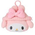 Japan Sanrio Original Face Shaped Mini Pouch - My Melody - 2