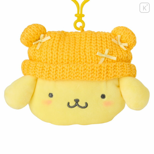 Japan Sanrio Original Face Shaped Mini Pouch - Pompompurin - 2