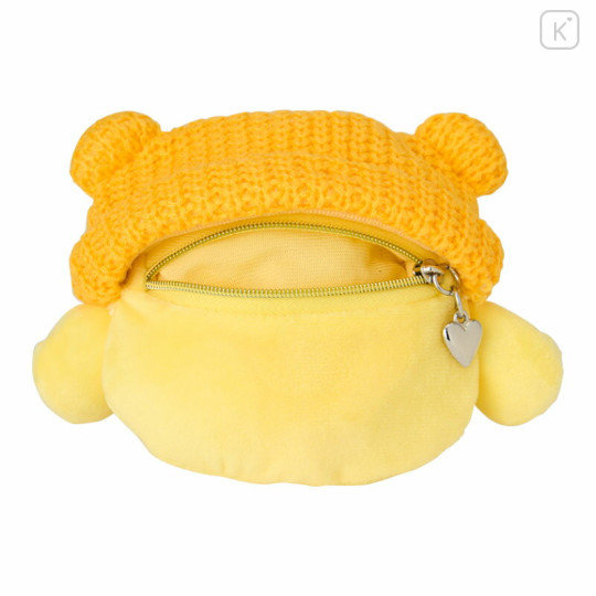 Japan Sanrio Original Face Shaped Mini Pouch - Pompompurin - 3