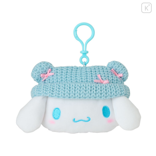 Japan Sanrio Original Face Shaped Mini Pouch - Cinnamoroll - 1