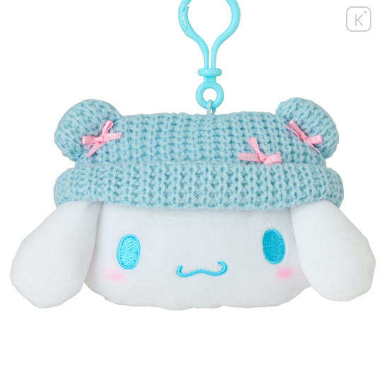 Japan Sanrio Original Face Shaped Mini Pouch - Cinnamoroll - 2