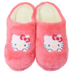 Japan Sanrio Boa Room Slippers - Hello Kitty