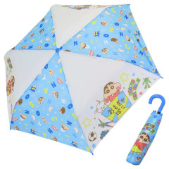 Japan Crayon Shin-chan Folding Umbrella - Shinnosuke Nohara & Shiro / Blue