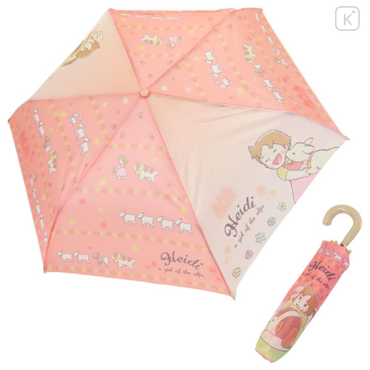 Japan Heidi, Girl of the Alps Folding Umbrella - Pink - 1