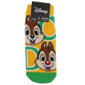 Japan Disney Socks - Chip & Dale / Orange Green - 1