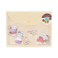 Japan Chiikawa A5 Flat Case File Folder - Chiikawa & Hachiware & Usagi / Wonder Tea Time Orange - 4