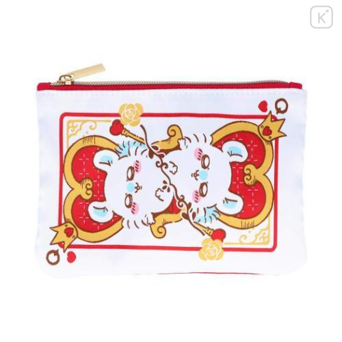 Japan Chiikawa Woven Flat Pouch - Momonga / Wonder Tea Time - 1