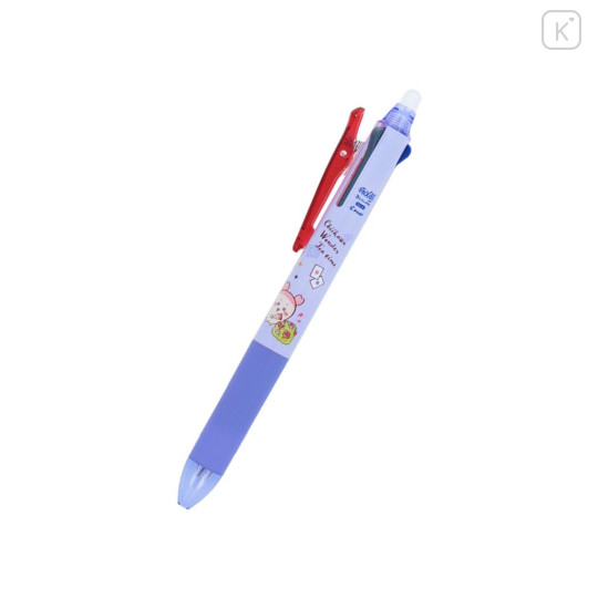 Japan Chiikawa FriXion Ball 3 Slim Color Multi Erasable Gel Pen - Furuhonya Kani-chan & Momonga : Wonder Tea Time - 1