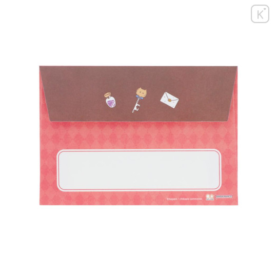 Japan Chiikawa Mini Letter Set - Furuhonya Kani-chan & Momonga / Wonder Tea Time - 3