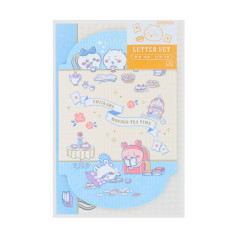 Japan Chiikawa Die-cut Letter Envelope Set - Wonder Tea Time Blue