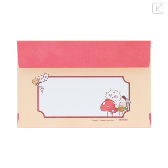 Japan Chiikawa Die-cut Letter Envelope Set - Wonder Tea Time Orange - 3