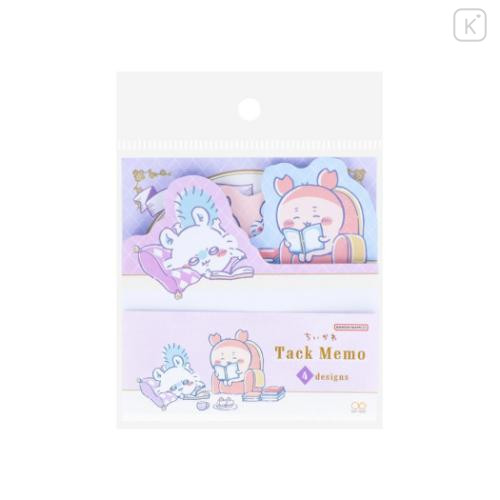 Japan Chiikawa Tack Memo Pad Sticky Notes - Furuhonya Kani-chan & Momonga / Wonder Tea Time - 4