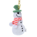 Japan Disney Store Plush Mascot Keychain - Tim Burton's The Nightmare Before Christmas / Jack Skellington Snowmen - 3