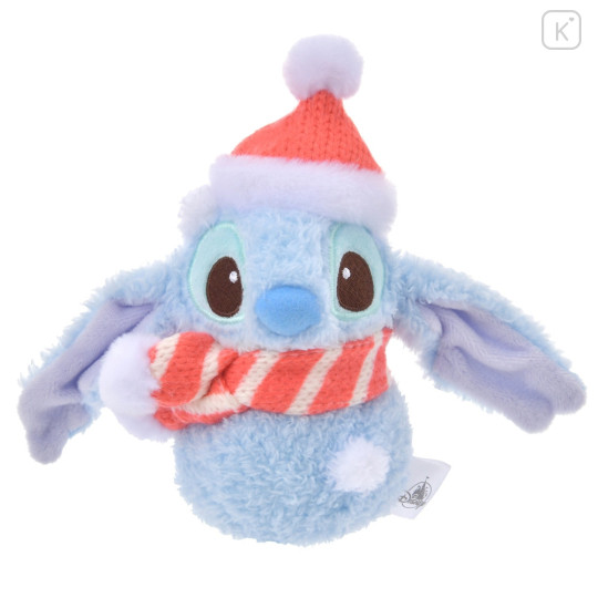 Japan Disney Store Plush Mascot Keychain - Stitch / Snowmen Christmas 2024 - 1