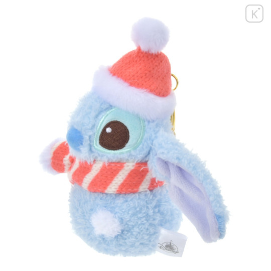 Japan Disney Store Plush Mascot Keychain - Stitch / Snowmen Christmas 2024 - 2