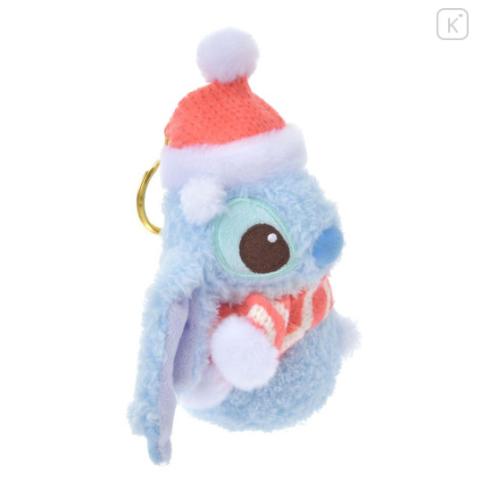 Japan Disney Store Plush Mascot Keychain - Stitch / Snowmen Christmas 2024 - 3