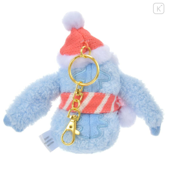 Japan Disney Store Plush Mascot Keychain - Stitch / Snowmen Christmas 2024 - 4