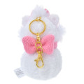 Japan Disney Store Plush Mascot Keychain - Marie / Snowmen Christmas 2024 - 4