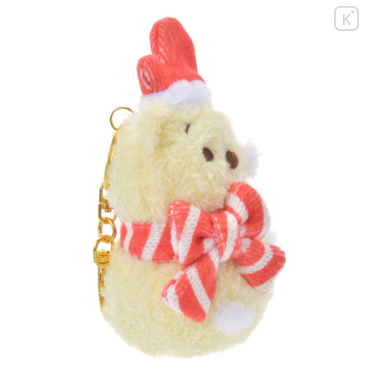 Japan Disney Store Plush Mascot Keychain - Pooh / Snowmen Christmas 2024 - 3