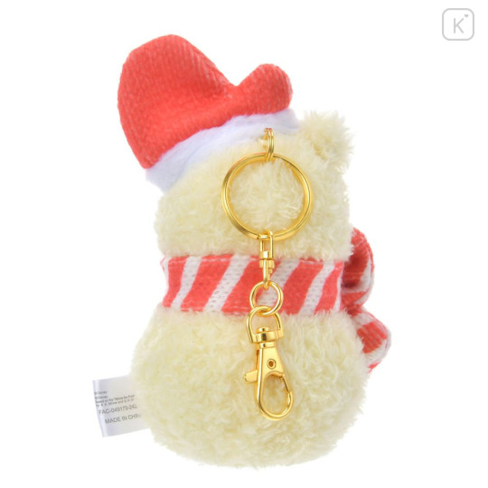 Japan Disney Store Plush Mascot Keychain - Pooh / Snowmen Christmas 2024 - 4