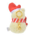 Japan Disney Store Plush Mascot Keychain - Pooh / Snowmen Christmas 2024 - 4