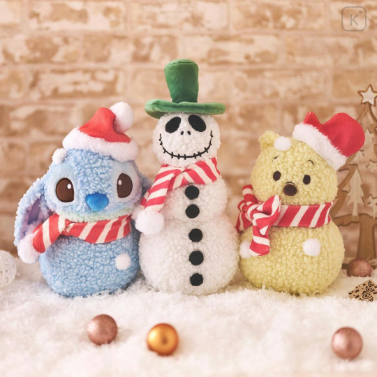 Japan Disney Store Plush Toy - Pooh / Snowmen Christmas 2024 - 6