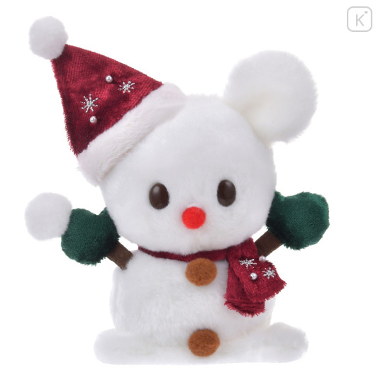 Japan Disney Store Urupocha-chan Plush - Mickey Mouse / Snowman Christmas 2024 - 1