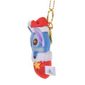 Japan Disney Store Plush Mascot Keychain - Stitch / Socks Christmas 2024 - 2